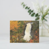 Carte Postale Moxie Falls à l'automne The Forks Maine (Debout devant)