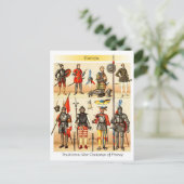 Carte Postale Moyen Age Costumes de guerre traditionnels de Fran (Debout devant)