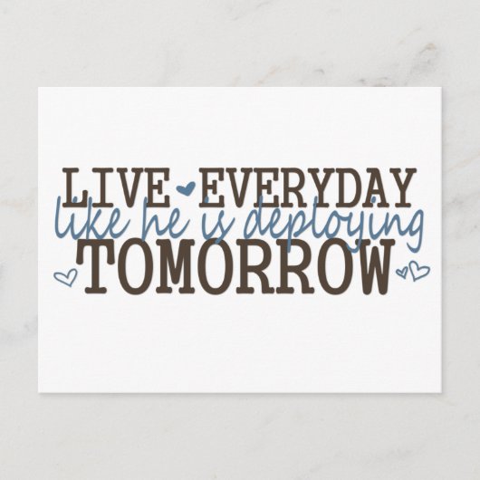 Carte Postale moyen de subsistance, déploiement (Devant)