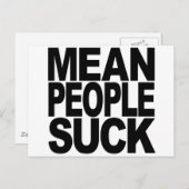 Carte Postale Moyenne Des Gens Suck (Devant / Derrière)