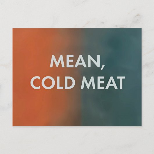 Carte Postale Moyenne, Viande froide - Uniquement les meurtres d (Devant)