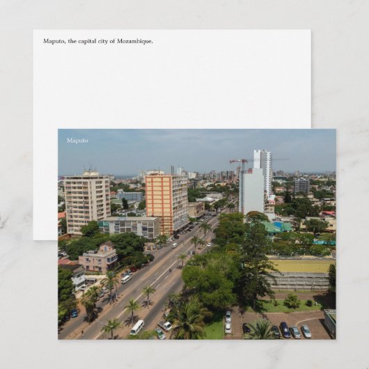 Carte postale Mozambique (Devant / Derrière)