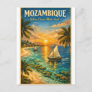 Carte Postale Mozambique Paradis – Voyages à l'ancienne