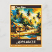 Carte Postale Mozambique | Peinture Vintage (Devant)