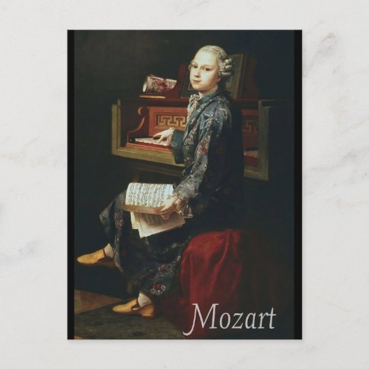 Carte Postale Mozart (Devant)