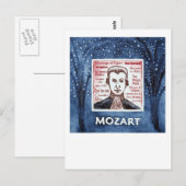 Carte postale Mozart (Devant / Derrière)