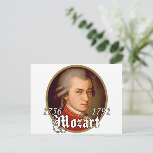Carte Postale Mozart (Debout devant)