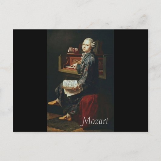 Carte Postale Mozart (Devant)