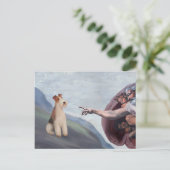 Carte Postale MP-God's Wire Fox Terrier (M) (Debout devant)