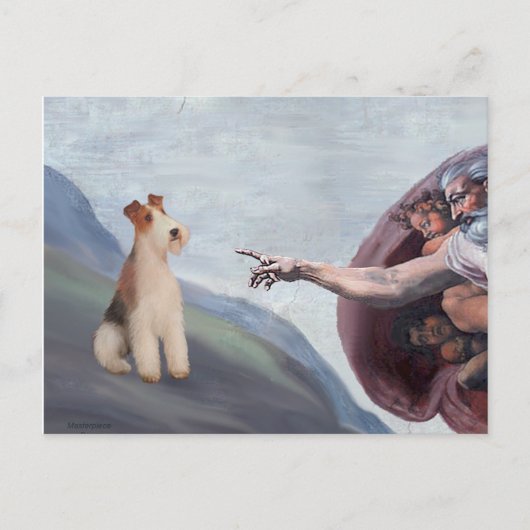 Carte Postale MP-God's Wire Fox Terrier (M) (Devant)