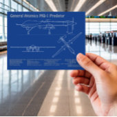 Carte Postale MQ-1 Predator UAV- Plan d'avion AD