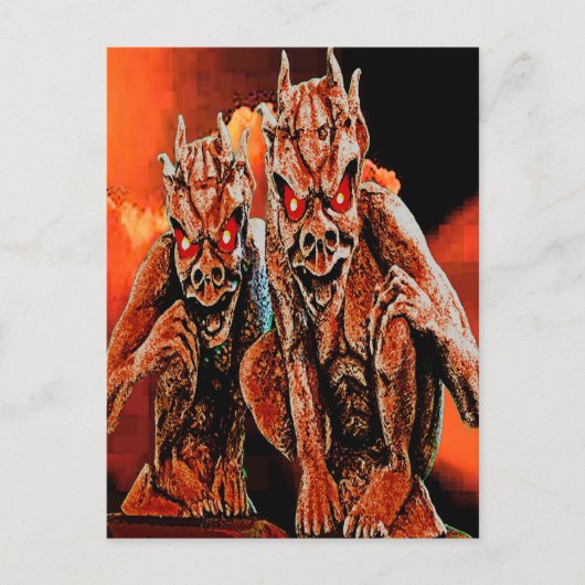 CARTE POSTALE MR & MRS GARGOYLE (Devant)