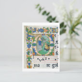 Carte Postale Ms 515 f.1r Le projet Miraculeux de poissons, de (Debout devant)