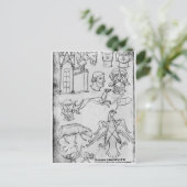 Carte Postale Ms Fr 19093 fol.18v Divers dessins (Debout devant)