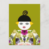 Carte Postale Ms. Martzkin Blooming Postcard © 2012 M. Martz (Devant)