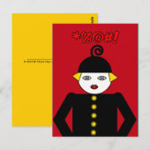 Carte Postale Ms. Martzkin Pop Art Postcard © 2012 M. Martz (Devant / Derrière)