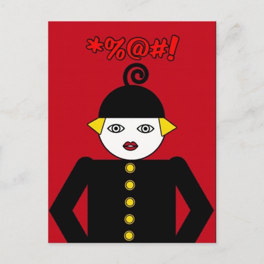 Carte Postale Ms. Martzkin Pop Art Postcard © 2012 M. Martz (Devant)