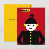 Carte Postale Ms. Martzkin Pop Art Postcard © 2012 M. Martz (Devant / Derrière)