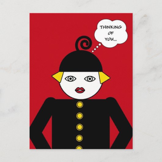 Carte Postale Ms. Martzkin Pop Art Postcard © 2012 M. Martz (Devant)