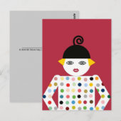 Carte Postale Ms. Martzkin Pop Art Postcard © 2012 M. Martz (Devant / Derrière)