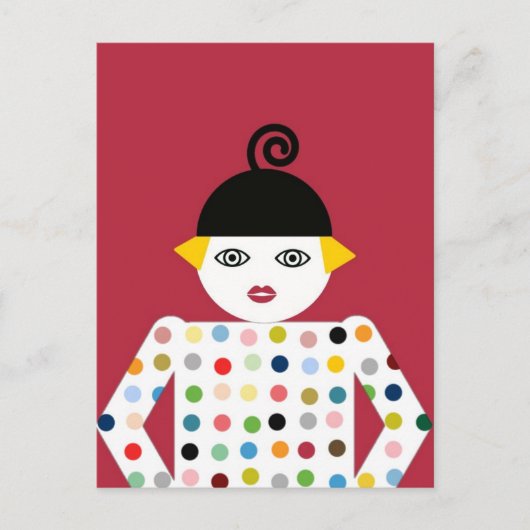 Carte Postale Ms. Martzkin Pop Art Postcard © 2012 M. Martz (Devant)