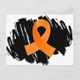 Carte Postale MS Ruban orange avec gribouillis