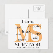 Carte Postale MS Survivor - femme (Devant / Derrière)