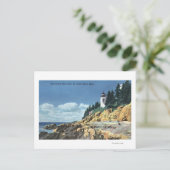 Carte Postale Mt. Desert Island, phare de Bass Harbour Head (Debout devant)