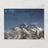 Carte postale Mt Everest (Devant)