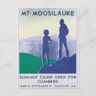 Carte Postale Mt. Moosilauke Poster Vintage voyage Artwork