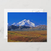Carte Postale Mt. Parc national McKinley Denali, Alaska. (Devant / Derrière)