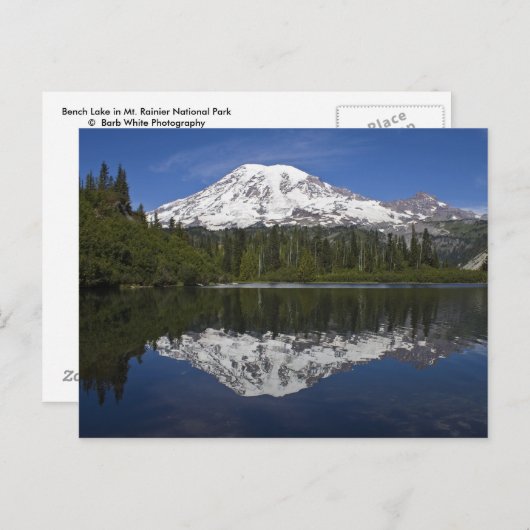 Carte postale Mt. Rainier (Devant / Derrière)