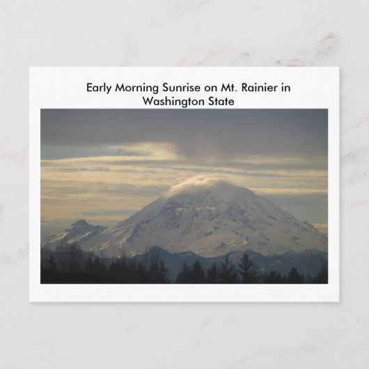 Carte Postale Mt. Rainier dans Washington State Postcard (Devant)