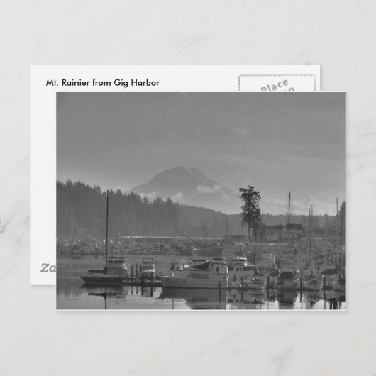 Carte Postale Mt Rainier de Gig Harbour (Devant / Derrière)