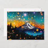 Carte Postale Mt. Rainier Starry Sky (Devant / Derrière)