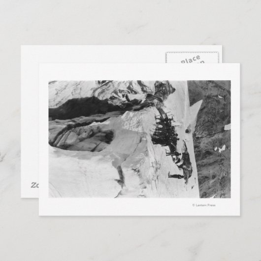 Carte Postale Mt Rainier, WA Nisqually Glacier Climbers (Devant / Derrière)