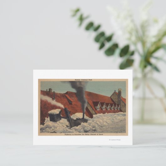 Carte Postale Mt. Rainier, WA - Paradise Inn (Debout devant)