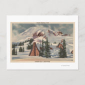 Carte Postale Mt Rainier, WA - Paradise Inn à pied (Devant)