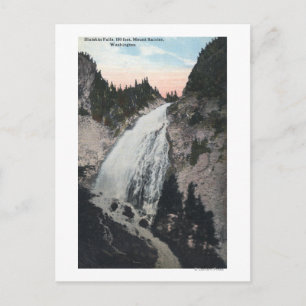 Carte Postale Mt Rainier, Washington - Vue des chutes Sluiskin