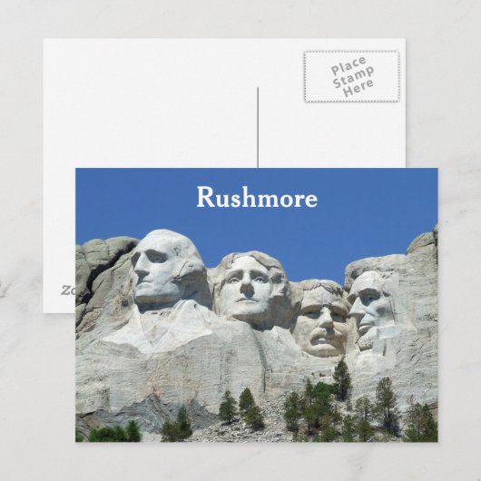 Carte Postale Mt. Rushmore (Devant / Derrière)