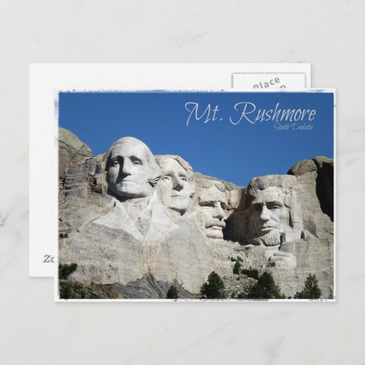 Carte Postale Mt. Rushmore (Devant / Derrière)