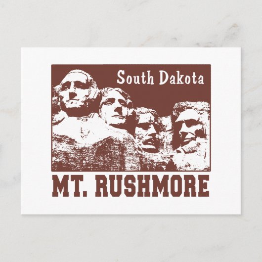 Carte Postale Mt. Rushmore (Devant)
