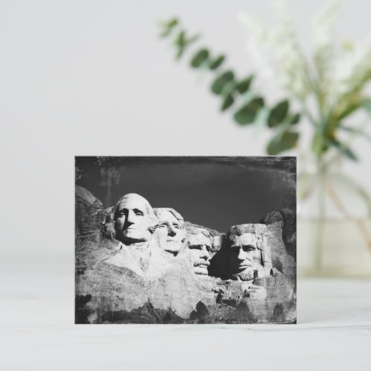 Carte Postale Mt. Rushmore B&W (Debout devant)
