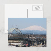 Carte postale Mt St Helens & Fremont Bridge (Devant / Derrière)
