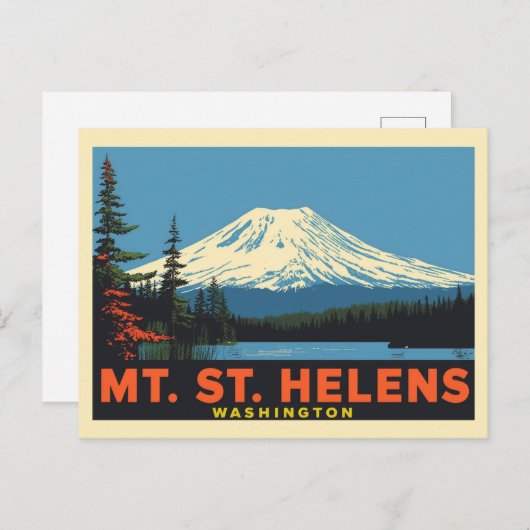 Carte Postale Mt. St. Helens Washington (Devant / Derrière)