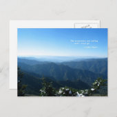 Carte Postale Mtns fumés avec neige : Les mns appellent...John M (Devant / Derrière)