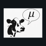 Carte Postale Mu Scientific Cow<br><div class="desc">Or Greek.  Hé ! Des microrésines de μ !</div>