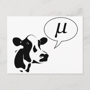 Carte Postale Mu Scientific Cow