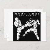 Carte Postale muay thai (Devant / Derrière)