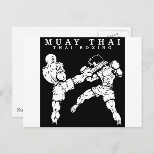 Carte Postale muay thai (Devant / Derrière)